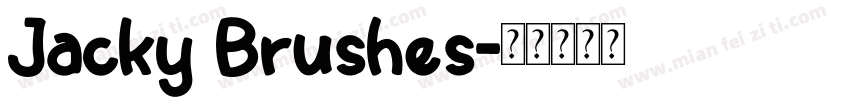 Jacky Brushes字体转换
